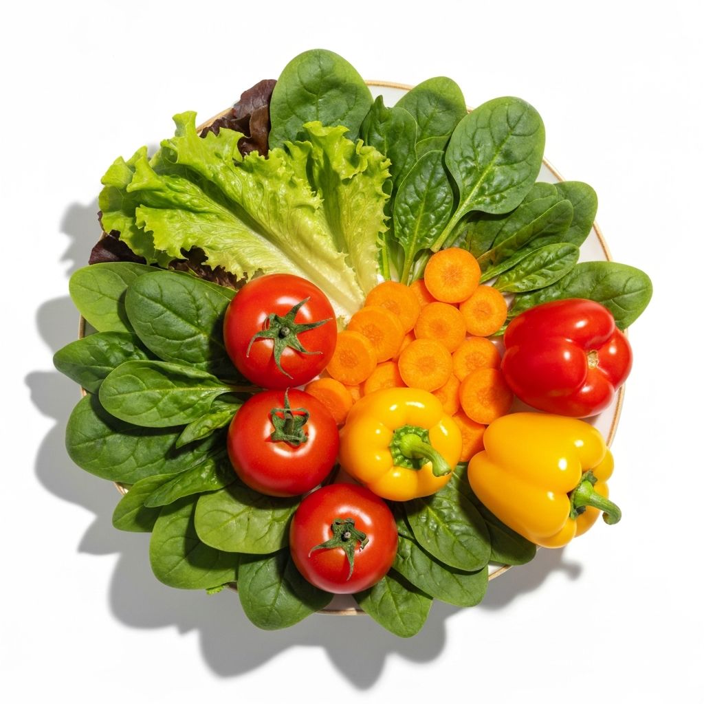 Colorful vegetables on plate